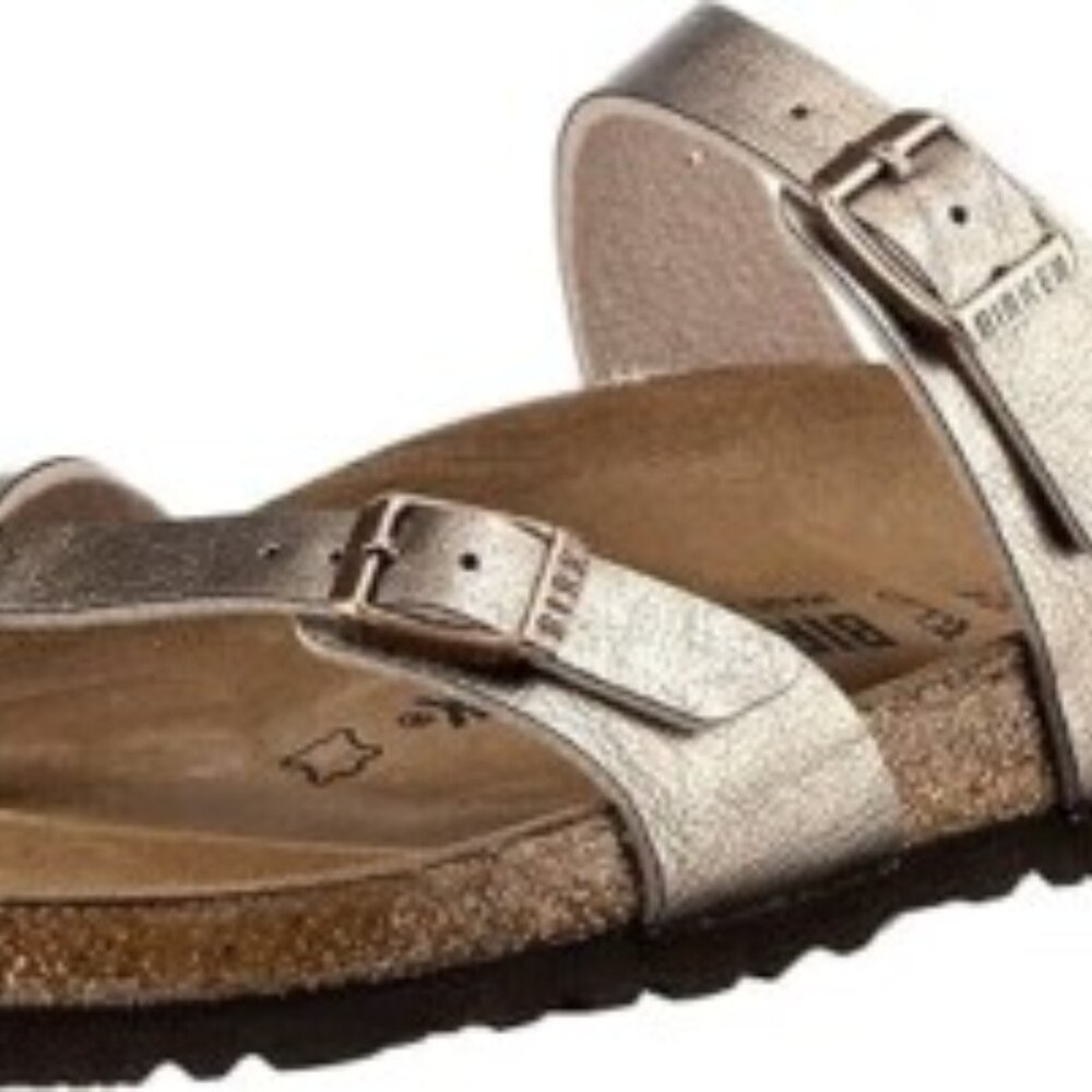 Birkenstock Mayari in a Washed Metallic Silver color - Picture 6 of 6